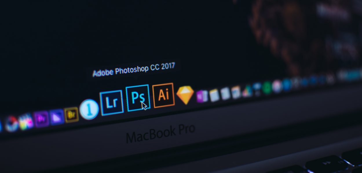 Adobe software icons on MacBook