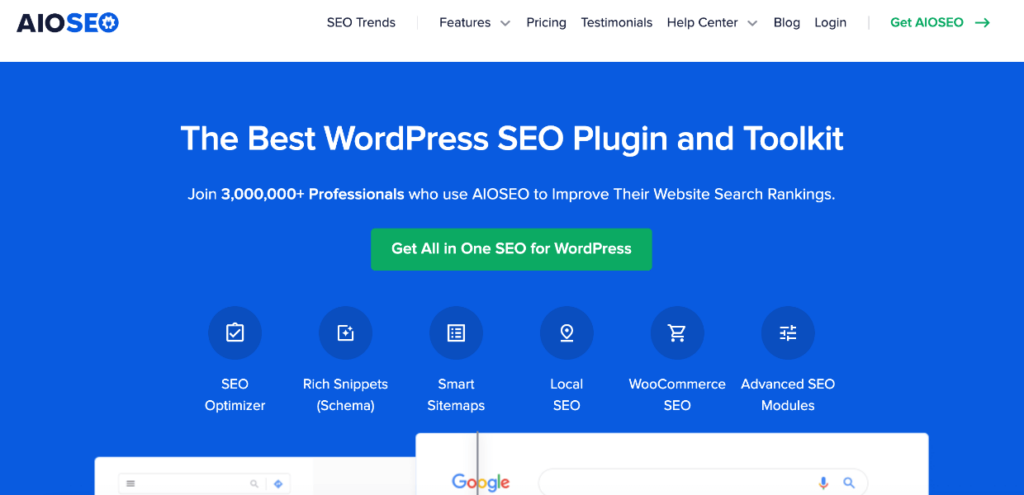 AIOSEO Home - best WordPress plugin for SEO