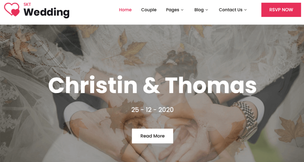 Nuptials - WordPress wedding theme