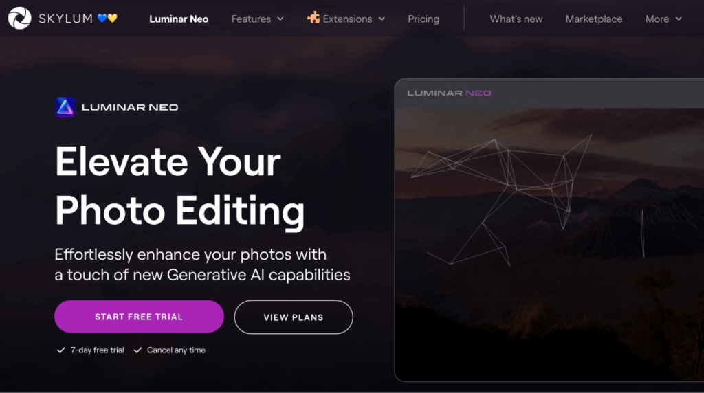 Skylum Luminar Neo - best photo editing software for beginners