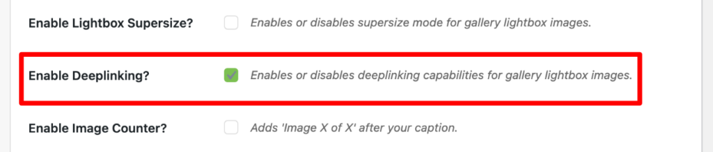 Enable deeplinking