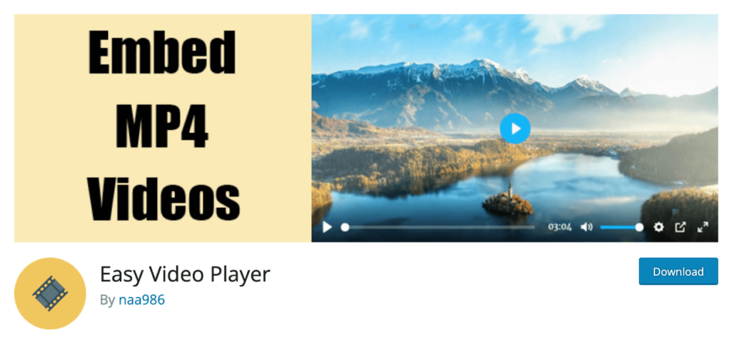 Easy Video Player - Free Video Player Plugin 