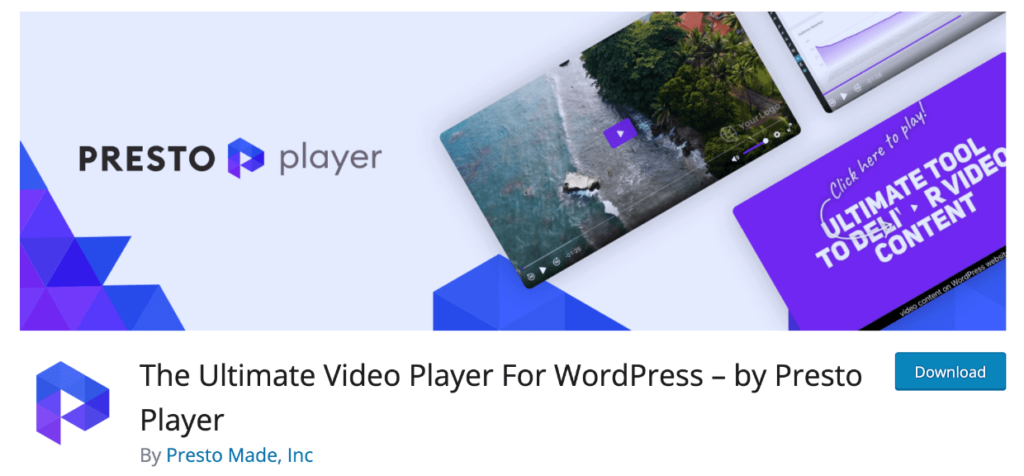 Presto Player - WordPress video plugins