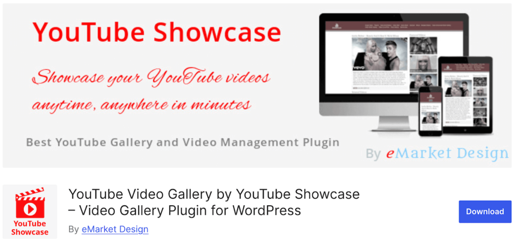 YouTube Showcase plugin