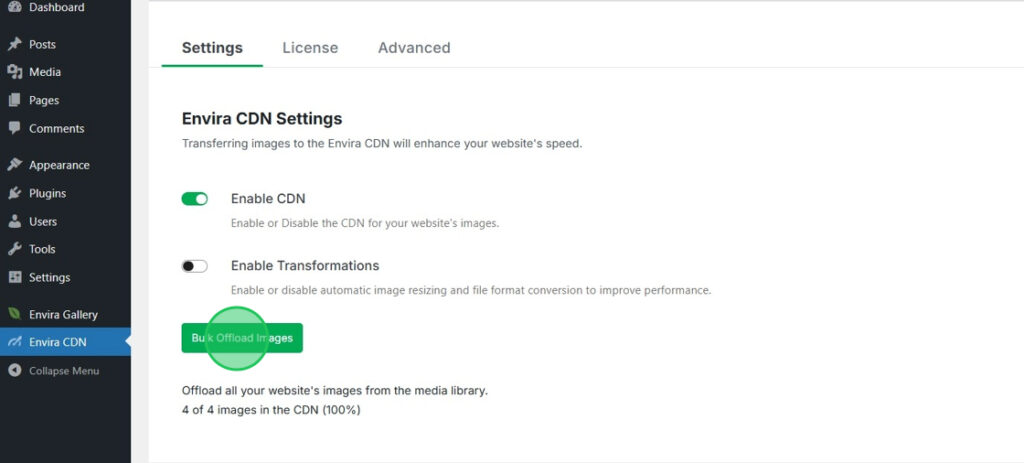 Click Bulk Upload Image