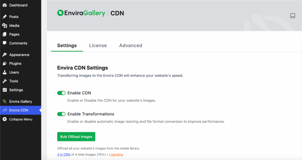 envira-cdn-settings - Envira Gallery Enable Envira CDN in settings