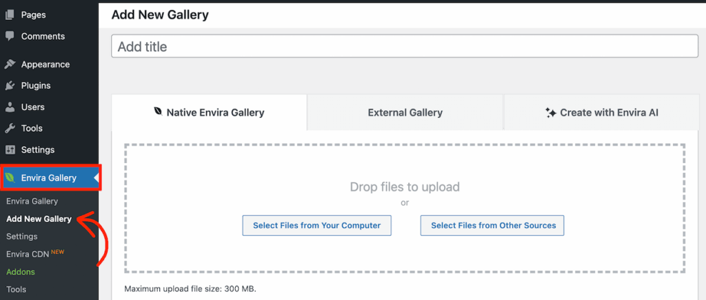 add-new-envira-gallery - Envira Gallery Add a new Envira Gallery