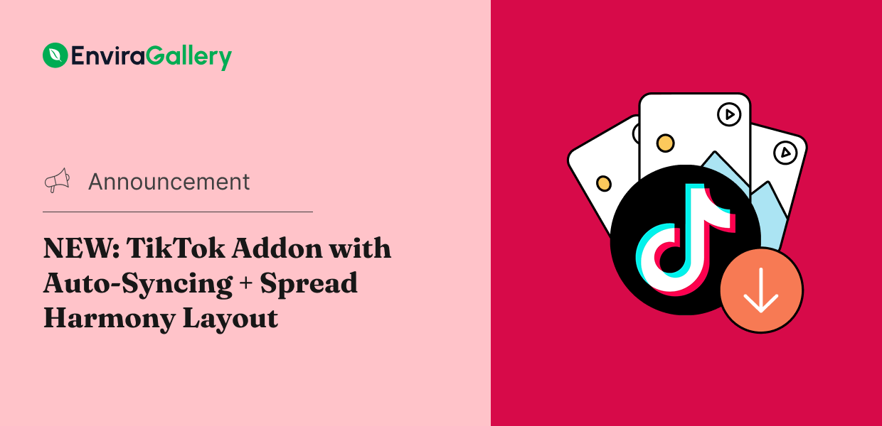 new-tiktok-addon-harmony-spread-layout - Envira Gallery NEW: TikTok Addon with Auto-Syncing + Spread Harmony Layout