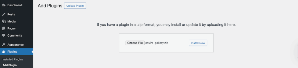 upload-wordpress-plugin - Envira Gallery Upload Envira Gallery plugin zip file