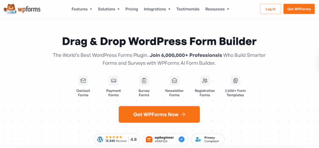 wpforms-homepage - Envira Gallery WPForms homepage