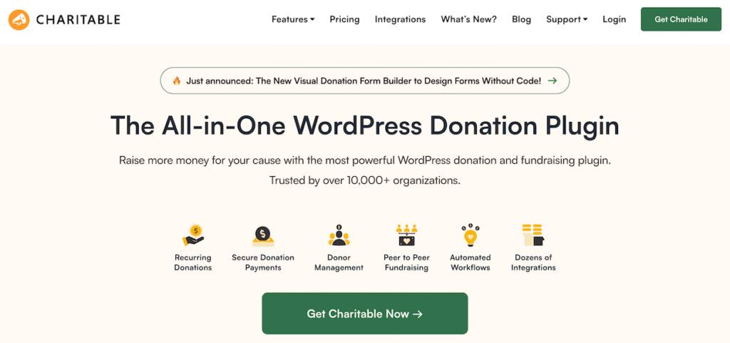 The Charitable plugin homepage