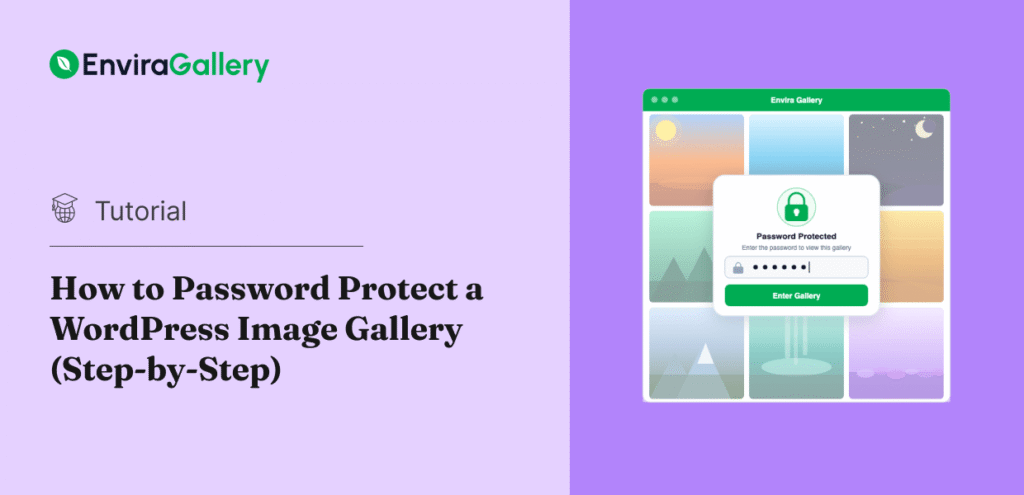 How to create a password protected image gallery in wordpress