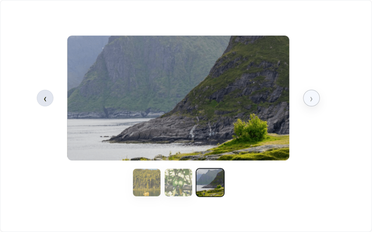 envira-horizontal-slideshow-lightbox-1 - Envira Gallery Horizontal Slideshow layout showing a large image with a thumbnail navigation strip