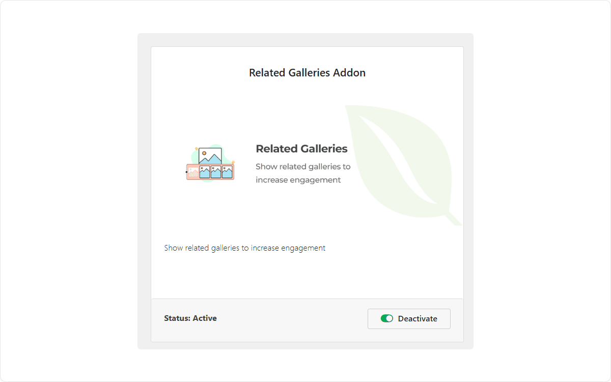 envira-related-galleries-addon-active-1 - Envira Gallery Related Galleries addon activated in the Envira Gallery add-ons page